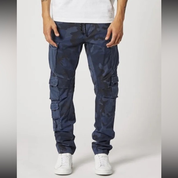 Camo Blue Hudson Cargo Pants - Picture 4 of 4